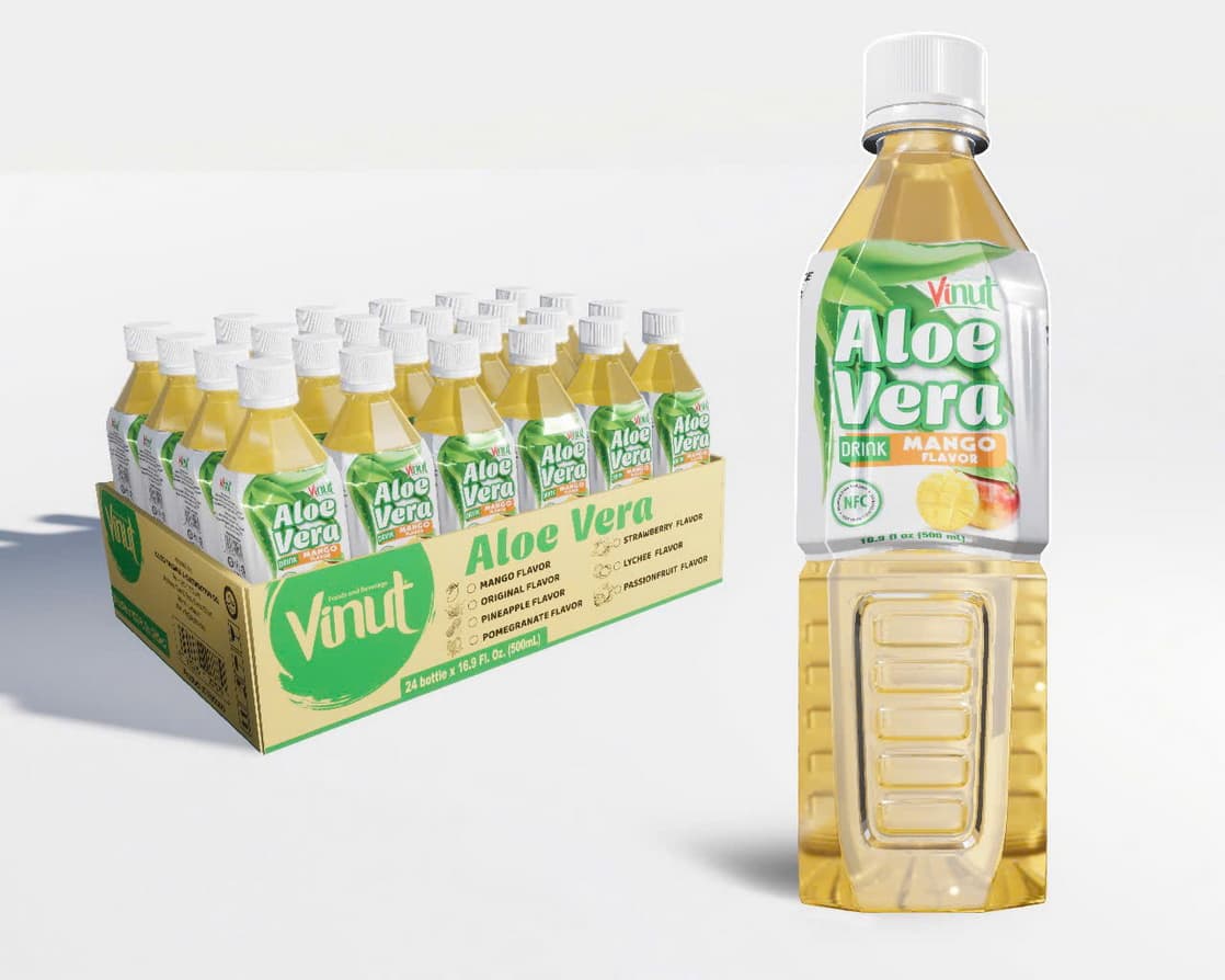 VINUT 알로에베라 음료 망고 맛 500ml