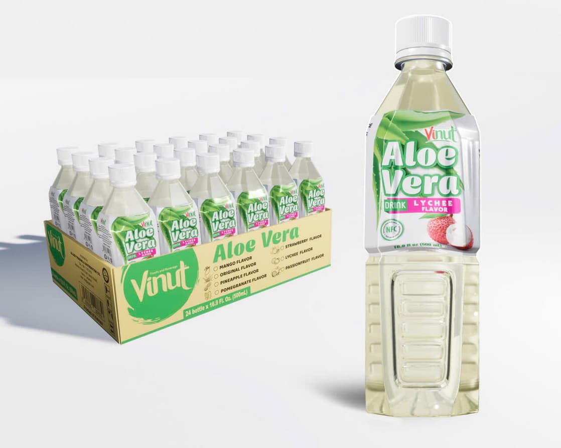 VINUT 알로에베라 음료 리치 맛 500ml