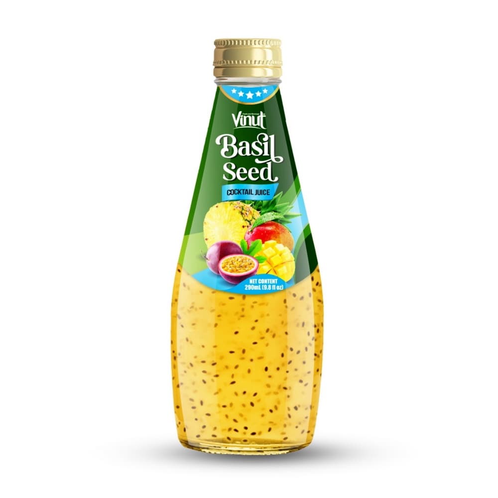VINUT 칵테일 바질 씨드 주스 9.8 fl oz (290 mL)