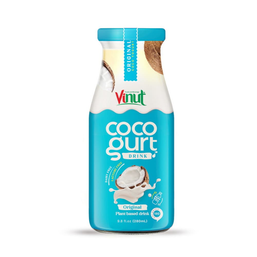 VINUT 코코거트 식물성 음료 오리지널, 유리병, 280 mL (9.8 fl oz)