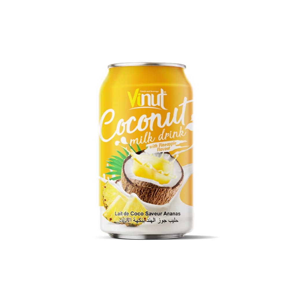 VINUT 코코넛 밀크 음료 파인애플맛 330mL 캔