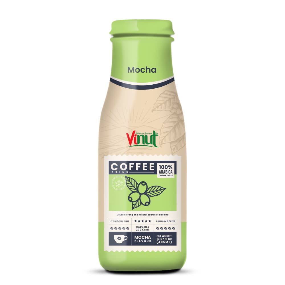 VINUT 커피 음료 100% 아라비카, 모카향, 병, 13.87 fl oz 405 mL